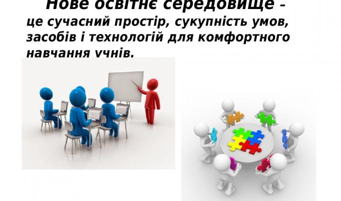 Створення на території району сучасного освітнього середовища.