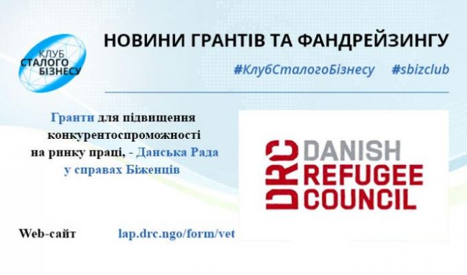 Гранти для підвищення конкурентоспроможності на ринку праці від 
