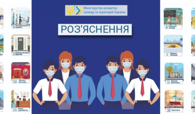 Міністерство розвитку громад та територій України: Роз’яснення терміну “громадське місце” в частині дотримання маскового режиму згідно з Постановою КМУ від 11.03.2020 №211