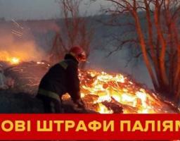 Штрафи для паліїв сухої трави