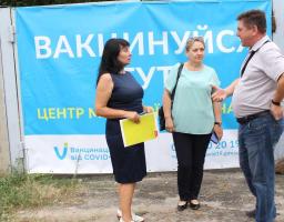 У Станиці Луганській працює центр масової вакцинації – п’ятий в області