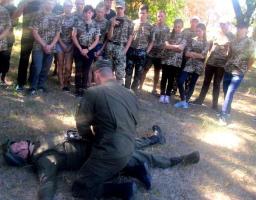 Представники з Новопсковщини взяли участь у  Всеукраїнській акції «Оборонна свідомість: Олешківська Січ».