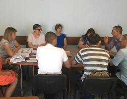 Обговорюються питання співпраці між райдержадміністрацією та об’єднаною територіальною громадою